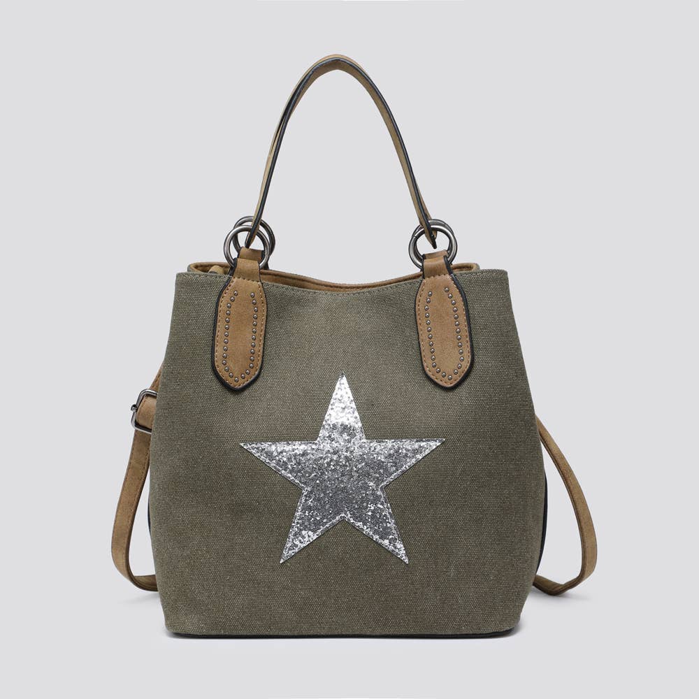 House of Milano – wholesale Tote bag – Women's – JNY2290S2526 Canvas Star Tote Bag14