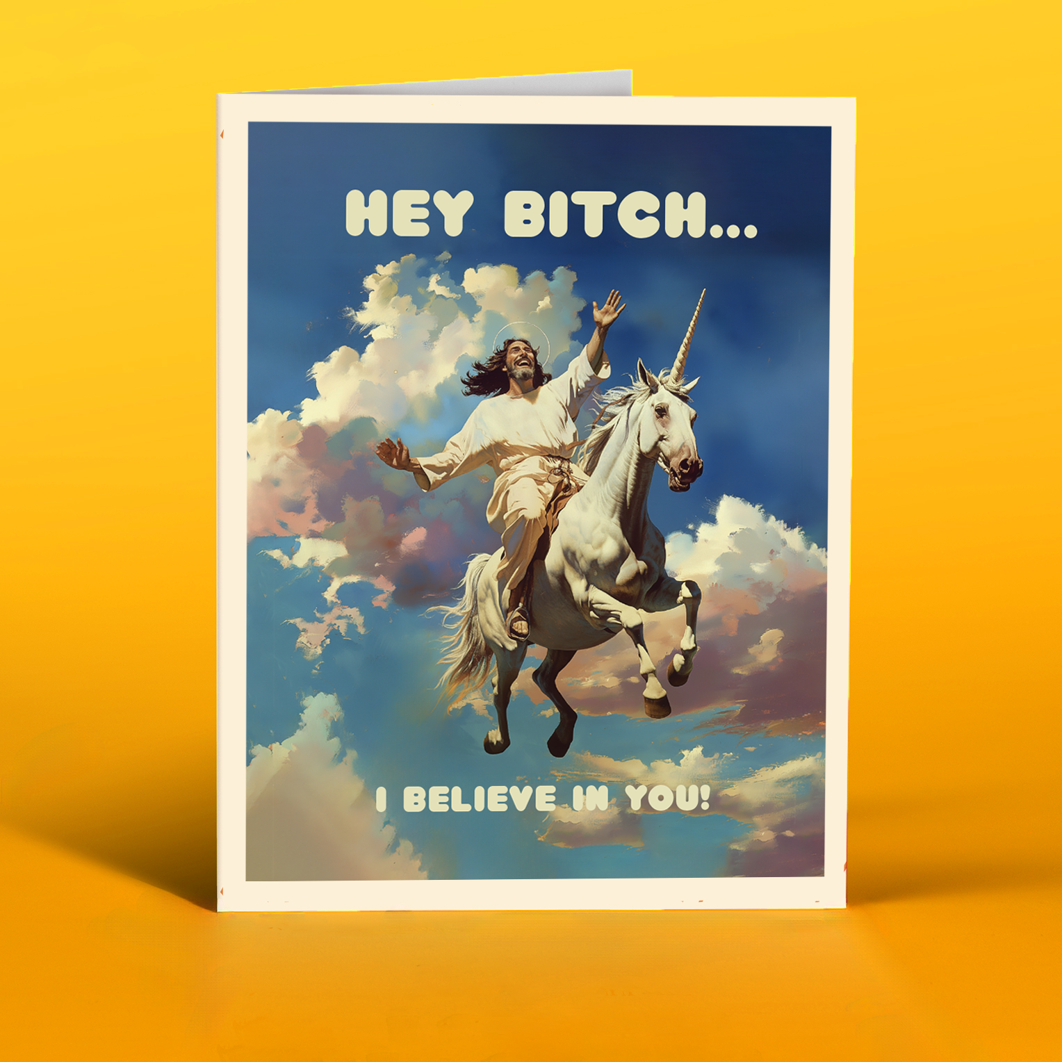 offensivedelightful - Wholesale Everyday Greeting Card - JESUS UNICORN funny greeting card3