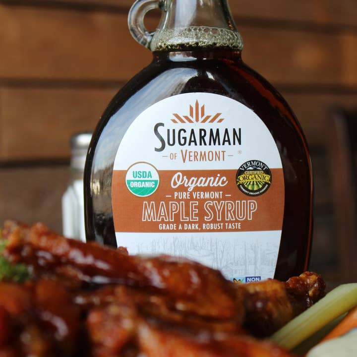 Sugarman of Vermont - Wholesale Maple Syrup - Organic Pure VT Maple Syrup, 12 fl. oz. (12/case)2