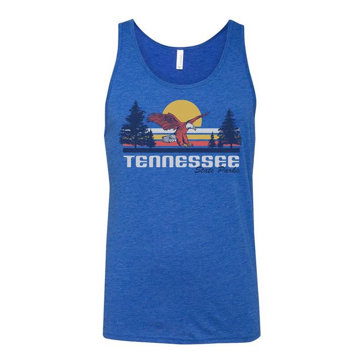 Tennessee State Parks - Vintage Eagle Tank Top for wholesale by Friendly Arctic
