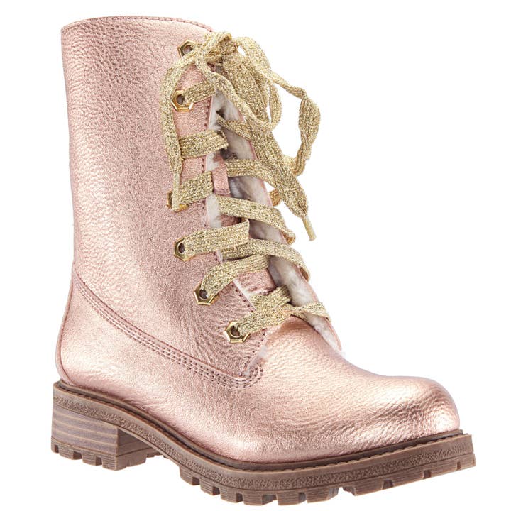 Fur Lined Combat Boot for wholesale by Kidpik