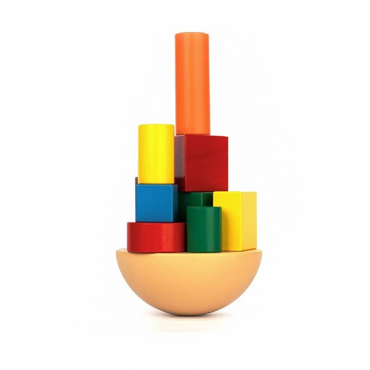 Komarov Toys – Engroshandel Trælegetøj - Børn – Træ Balance Game „Figurer“, Hjernespil, Montessori