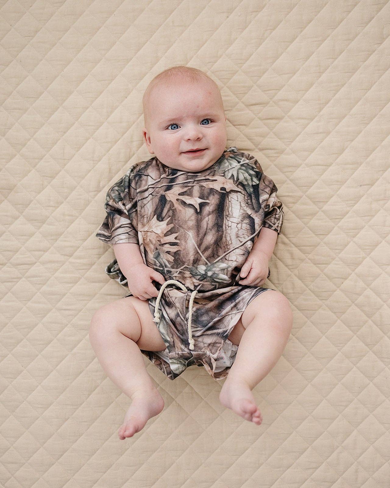 Lucky Panda Kids - Wholesale Top & Short Set - Kids - Shorts Set | Brown Camo1