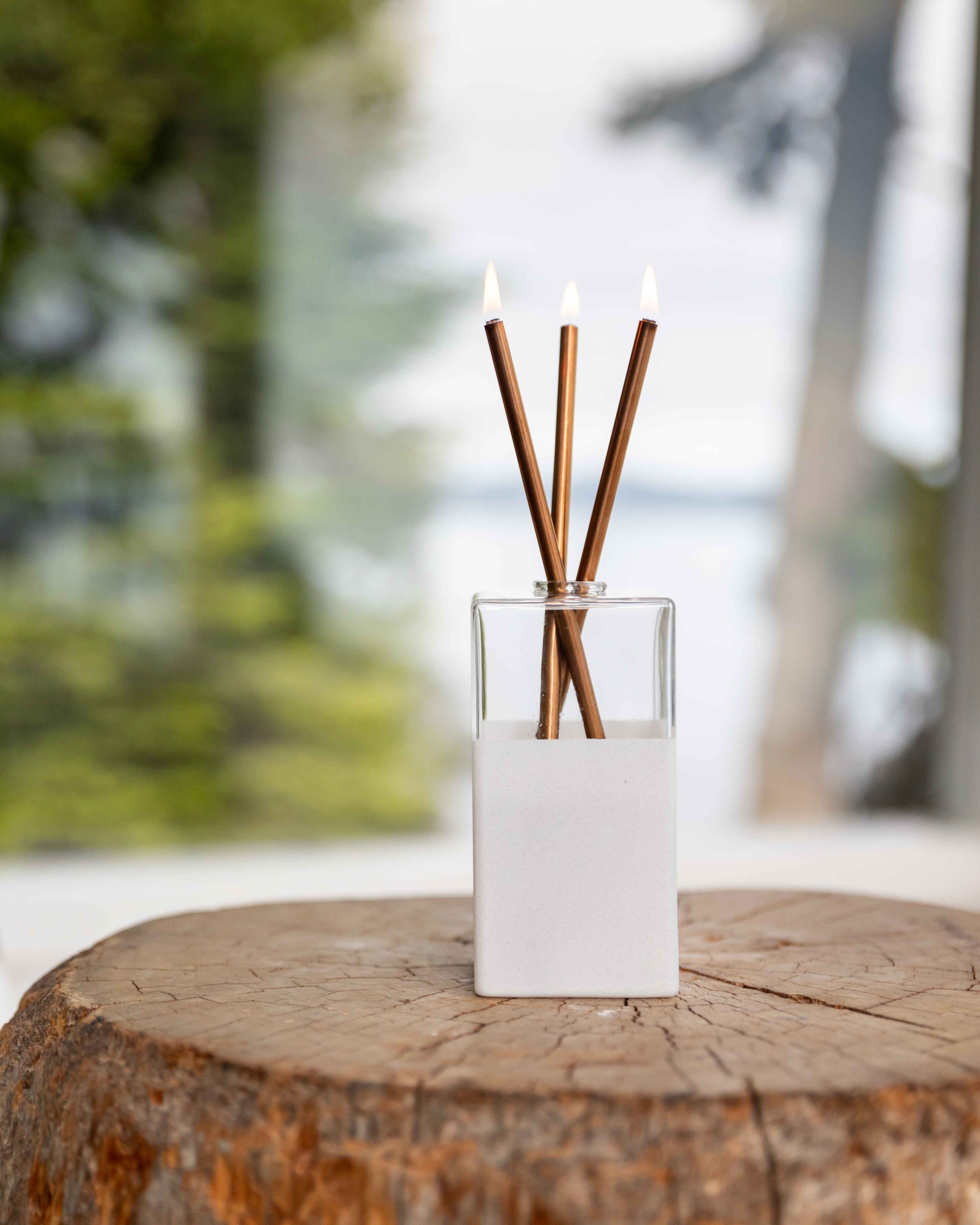 Everlasting Candle Co. - Wholesale Tapered Candle/Candlestick - Champagne Everlasting Candle – Reusable Steel [x1 Pack]1