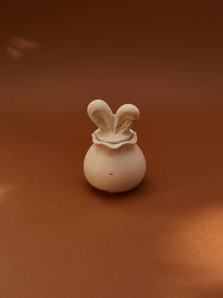 Jesmonite Bunny Jar & Tray Set | Functional Spring Decor for wholesale by Dari Candles and Decor