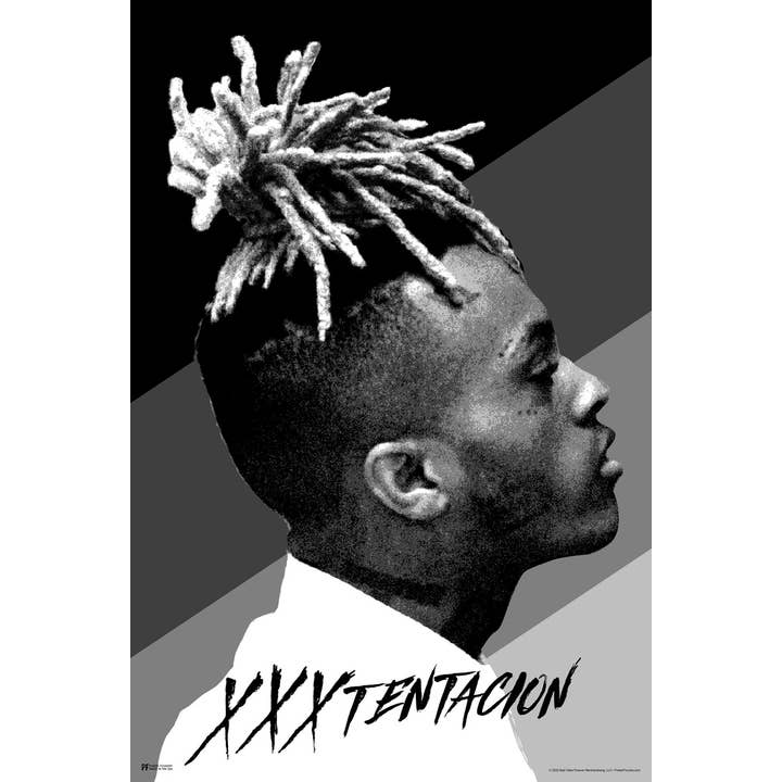 Gotham Gifts - Wholesale Poster - XXXtentacion Trap Music BW Stripes Art Print Poster 12x18