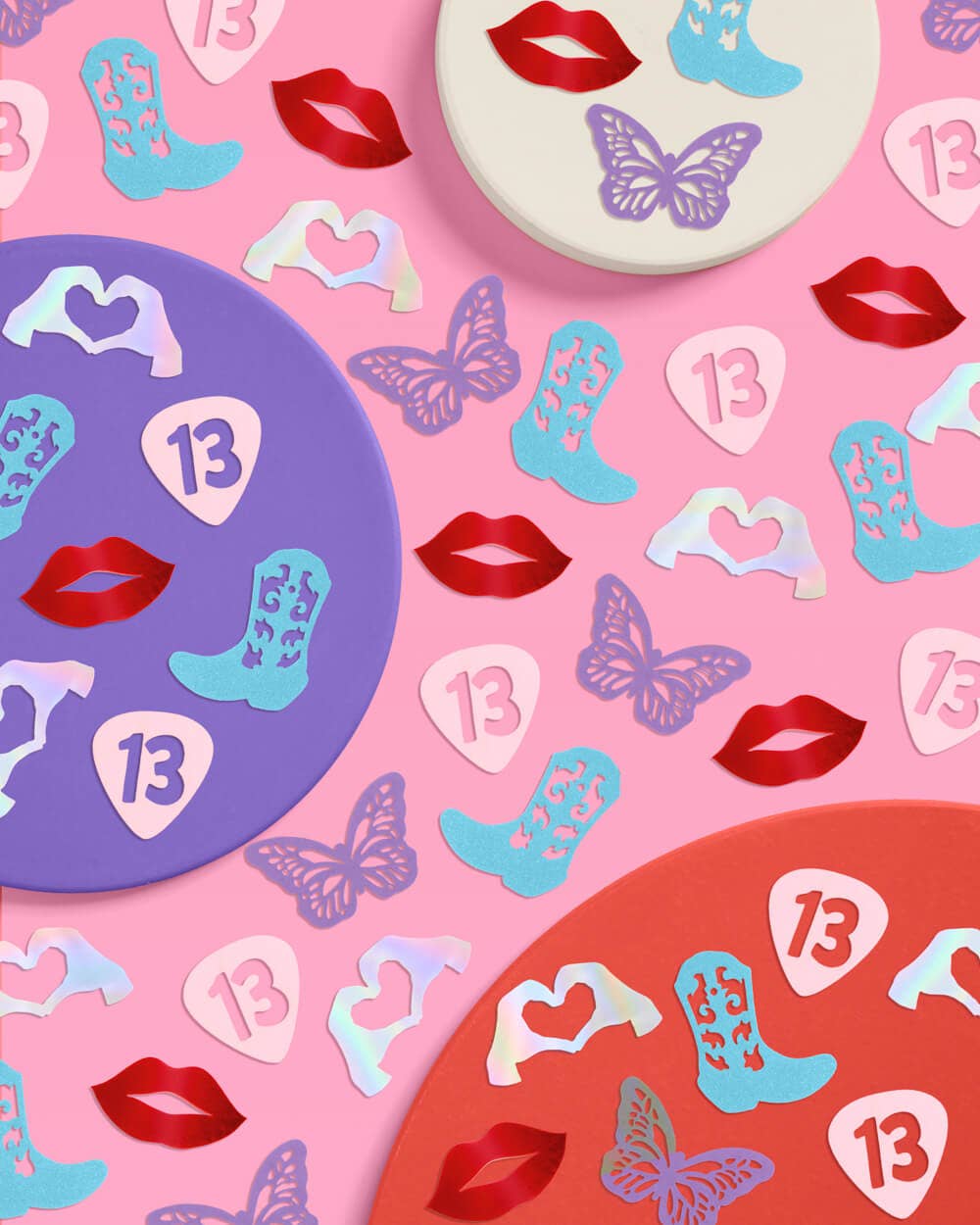 xo, Fetti - Wholesale Confetti - Eras Party Confetti | eras icons, pink decor, birthday, bach5