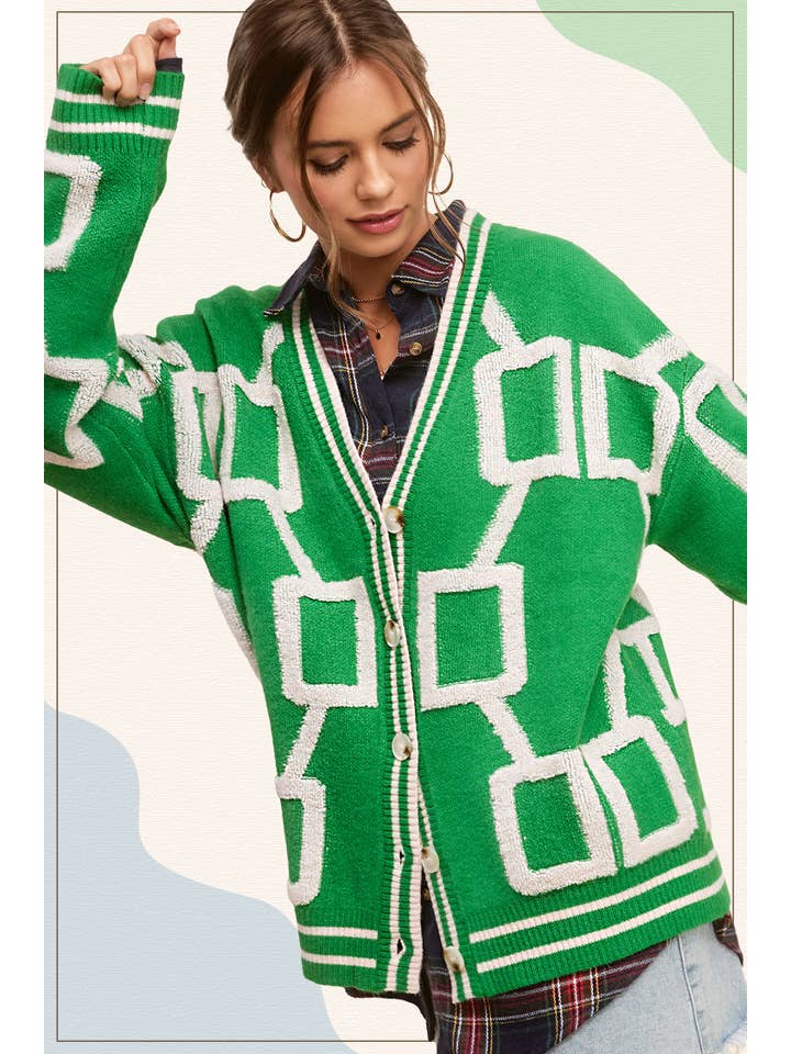 La Miel - Wholesale Cardigan - Women's - HCC2177-Loose Fit Drop Shoulder Cozy Knit Cardigan18