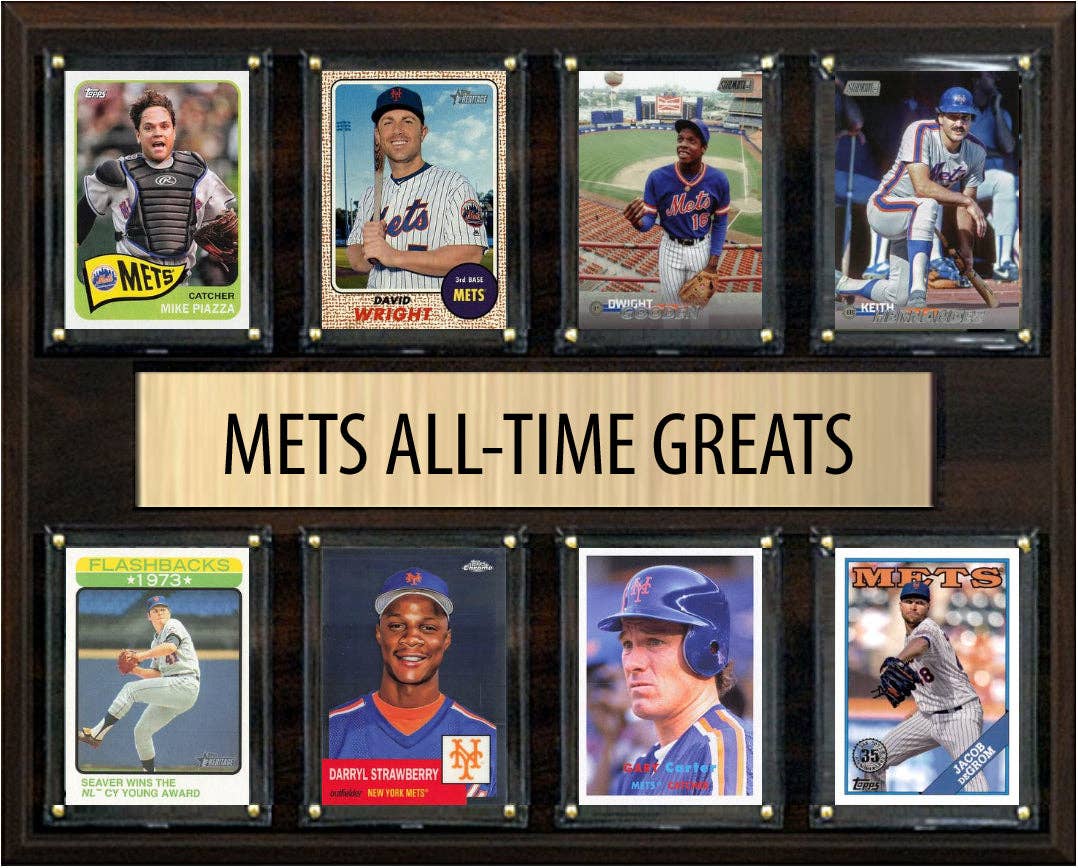 C And I Collectables - Wholesale Plaque - New York Mets Legends Plaque with 8 Greats Cards