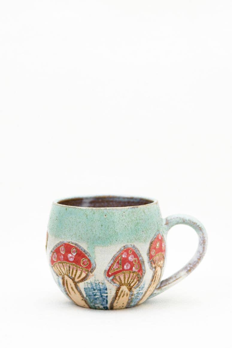 Carys Martin Ceramics - Wholesale Coffee Mug - Fairy Ring Mushie Cup1