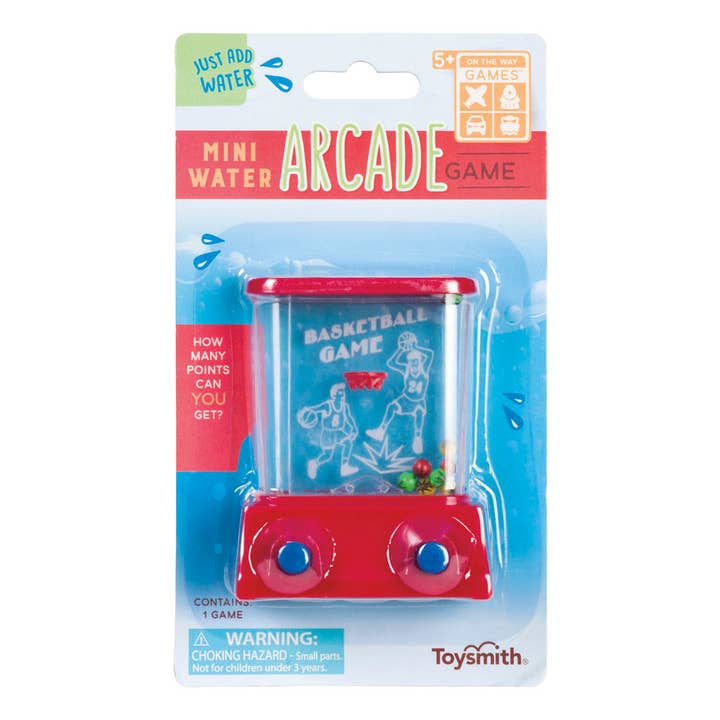 Toysmith - Wholesale Classic Toy - Kids - Mini Water Arcade Games, 2 Styles, Travel Size