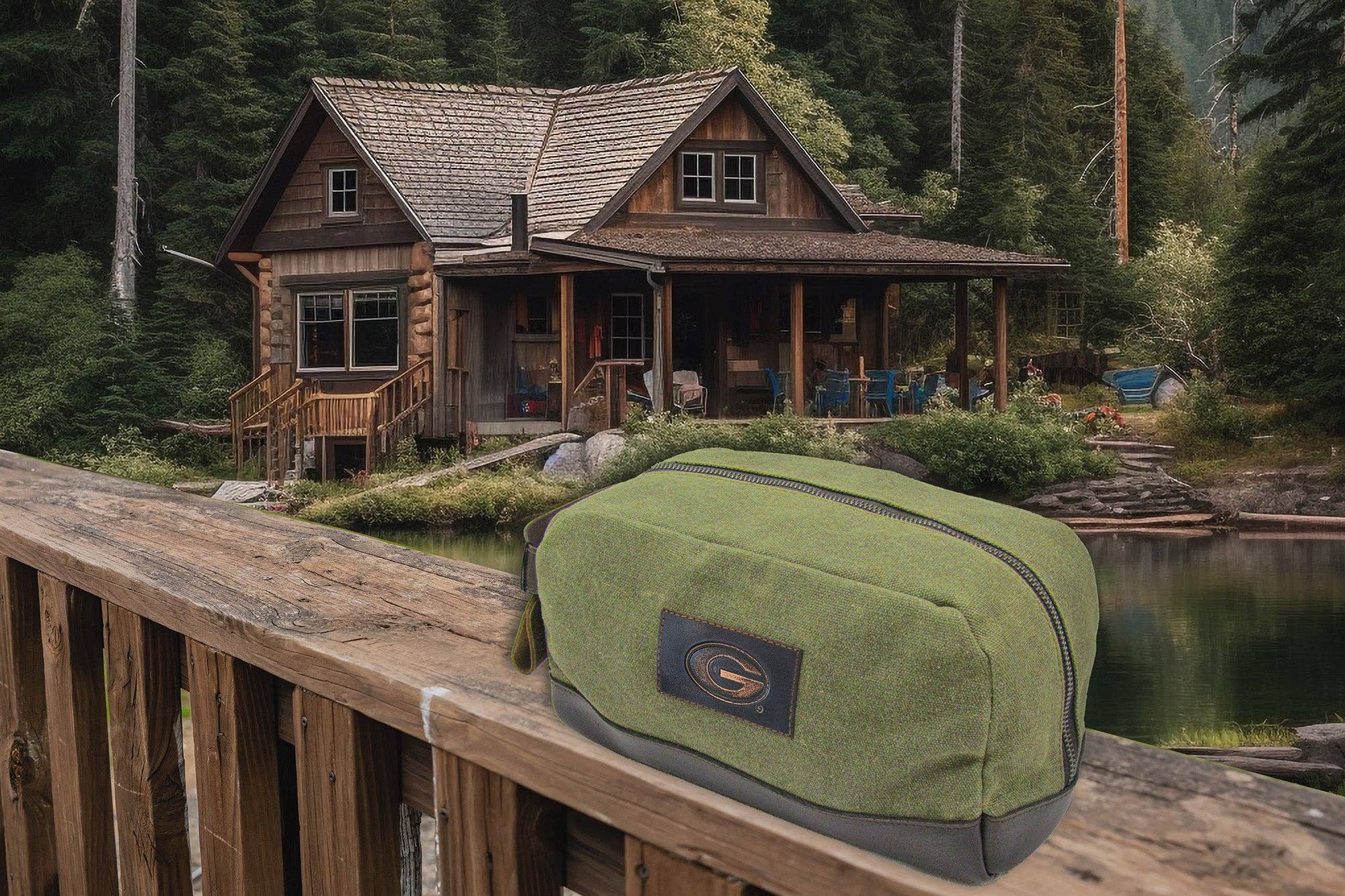 Zep-Pro - Wholesale Toiletry Bag - Men's - Georgia Bulldogs Waxed Canvas Toiletry Dopp Bag5