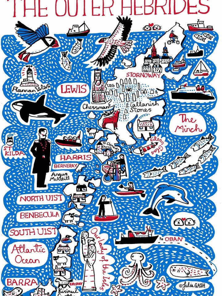 Outer Hebrides Prints & Cards for wholesale by Julia Gash