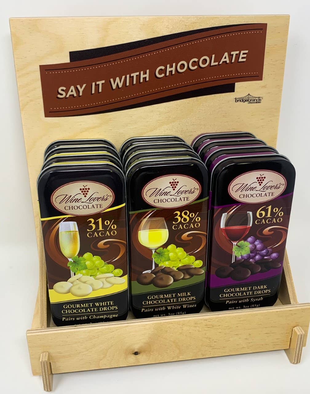 The San Francisco Chocolate Factory - Wholesale Chocolate Box - Custom-labeled 3oz Chocolate-filled Tin (48+ Tins @ $7.00)7
