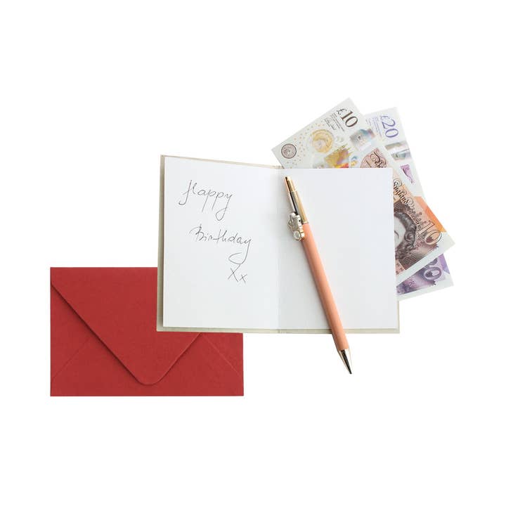 Emartbuy - Wholesale Envelopes - Envelopes with Notecard in Gift Box Pack of 6 - Red Gold2