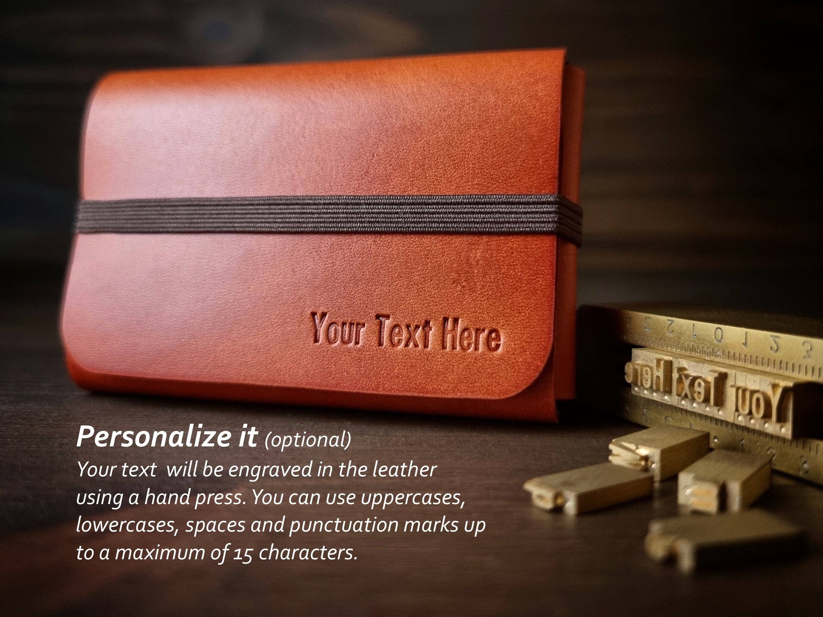 Singular Leather - Wholesale Wallet - Unisex - Amber Orange Leather Wallet - Minimalist and Customizable1