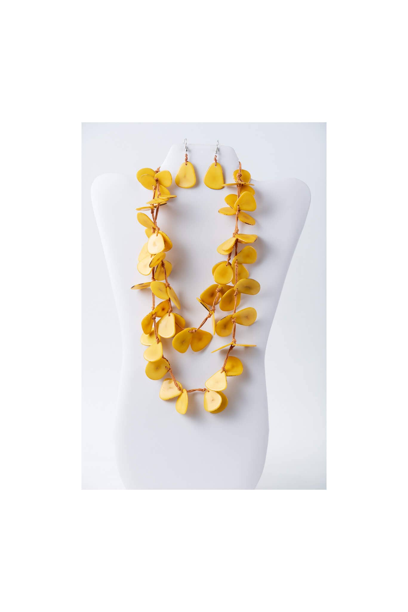 TaguArtsy – wholesale Smycken – Nola kronblad lång Tagua halsbandsuppsättning20