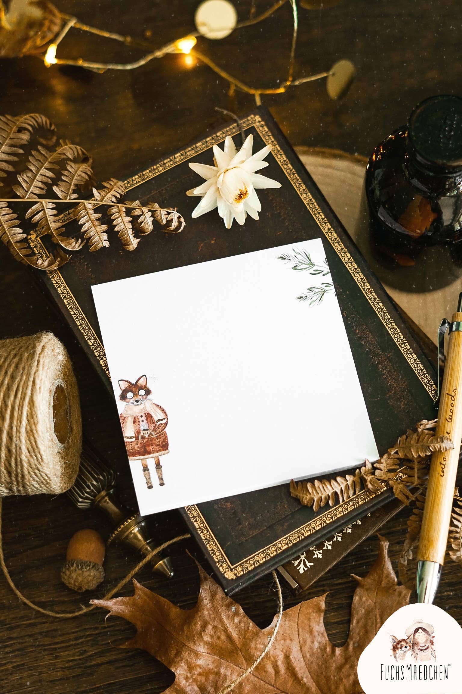 FuchsMaedchen - Wholesale Notepad - Coffee Fox Notepad0