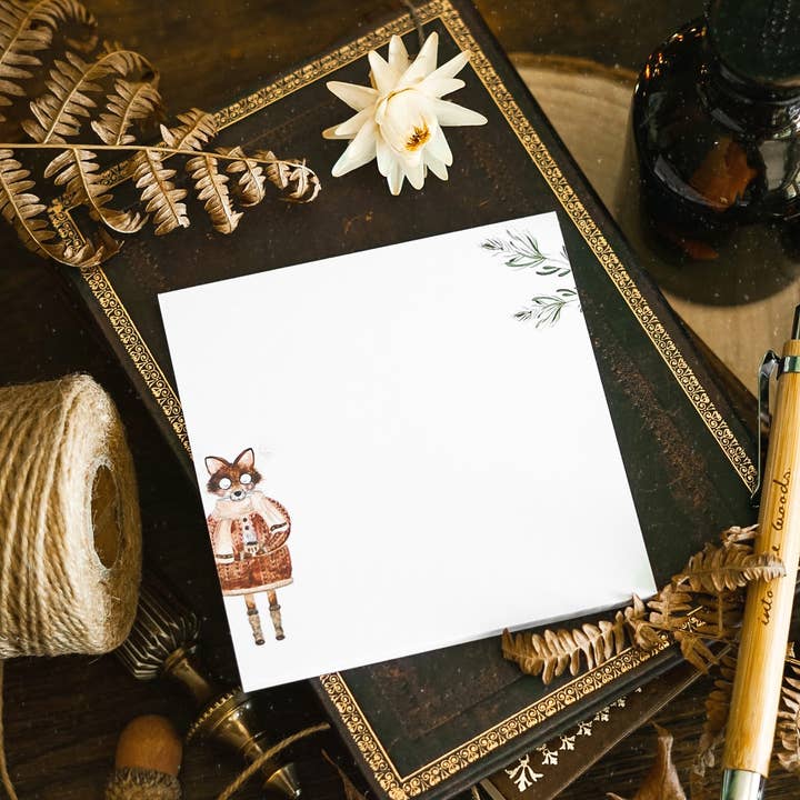 FuchsMaedchen - Wholesale Notepad - Coffee Fox Notepad