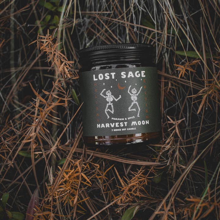 Lost Sage - Wholesale Jar/Filled Candle - Harvest Moon Limited Edition Candle1