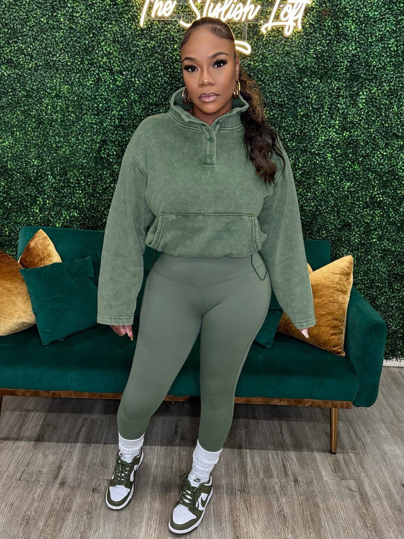 MB Fashion Wholesale - Wholesale Lounge Set - Women's - MB FASHION Fleece Pullover and High-Waist Leggings Set 40695