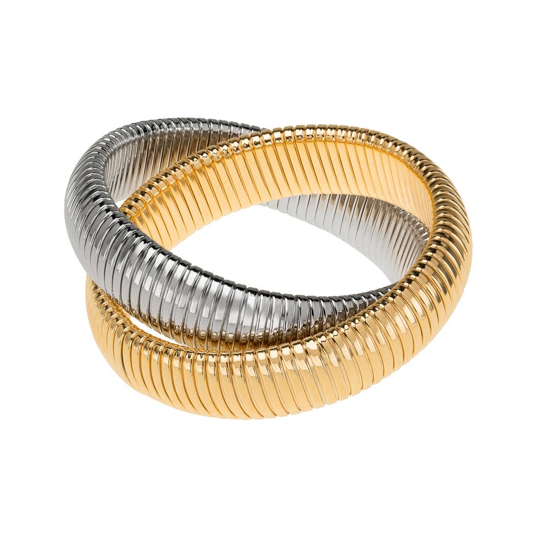 Janis Savitt – wholesale Bangle bracelet – BR-550 Double Cobra Bracelet3