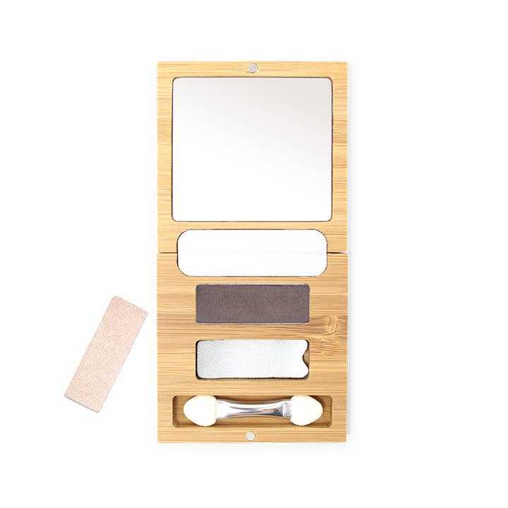 Zao Makeup - Wholesale Eyeshadow palette - ZAO Duo Bamboo box (empty+applicator)3