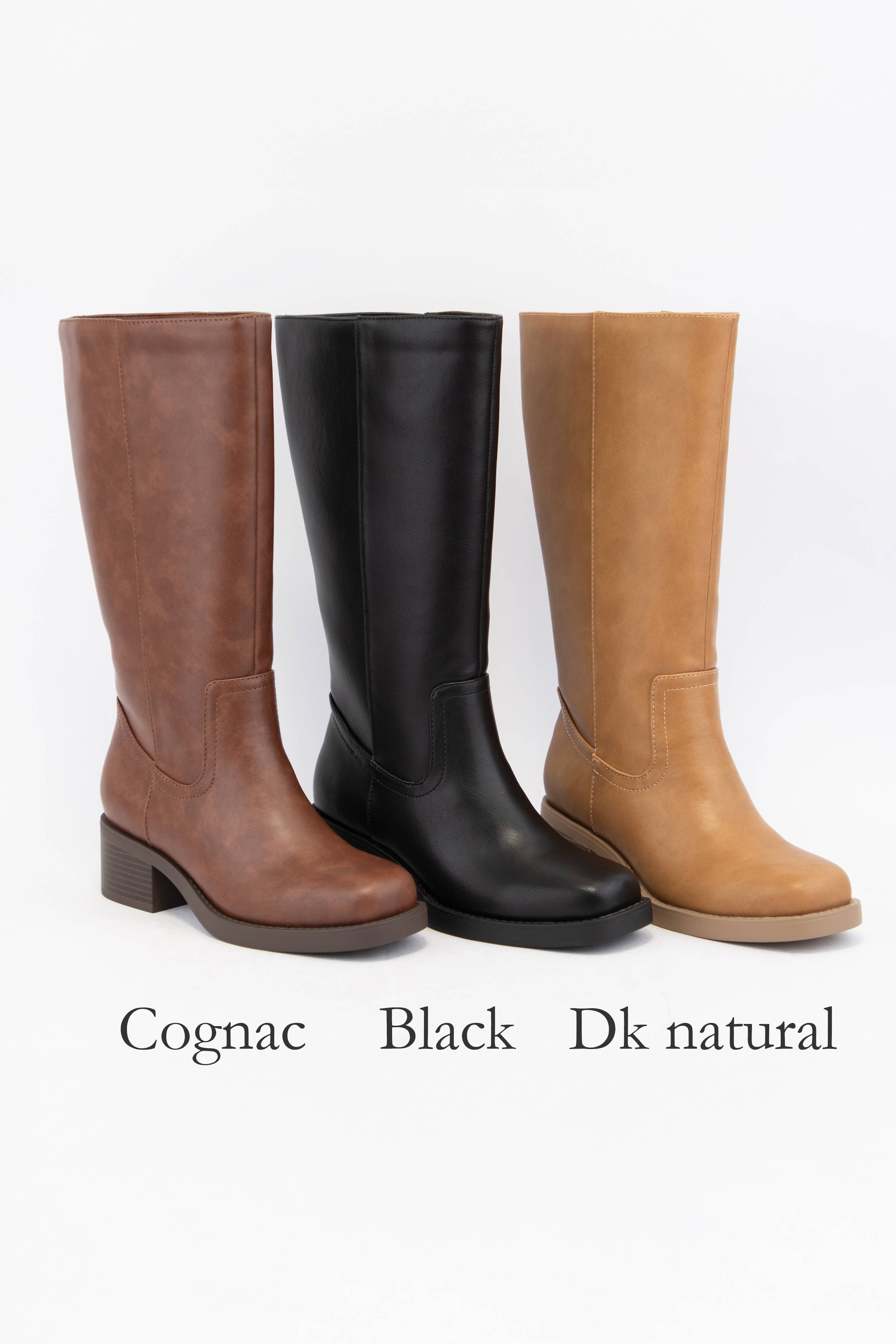 CCOCCI – wholesale Boots – Women’s – BELVIN MINIMAL DESIGN PULL-ON STYLE RIDING BOOTS2