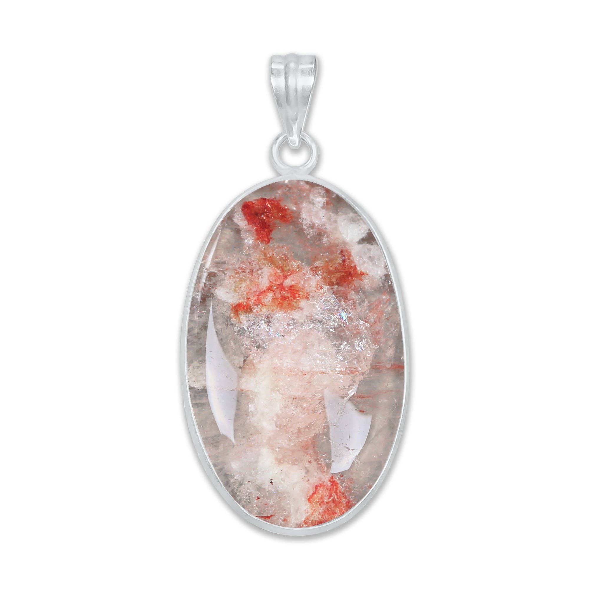 Handmade Jewels – wholesale Individual charm/pendant – Cherry Quartz Minimalist Pendants -  Handmade, Silver-Plated Brass, Wholesale Crystal Jewelry7