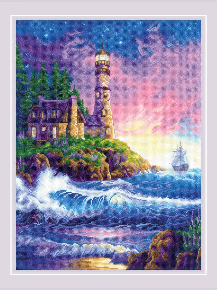 Cross Stitch Kit From Riolis 2022 Lighthouse for wholesale by RIOLIS