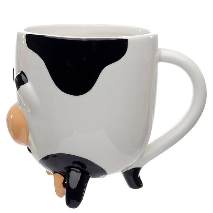 Puckator Ltd - Wholesale Coffee Mug - Bramley Bunch Farm Cow Upside Down Ceramic Shaped Mug