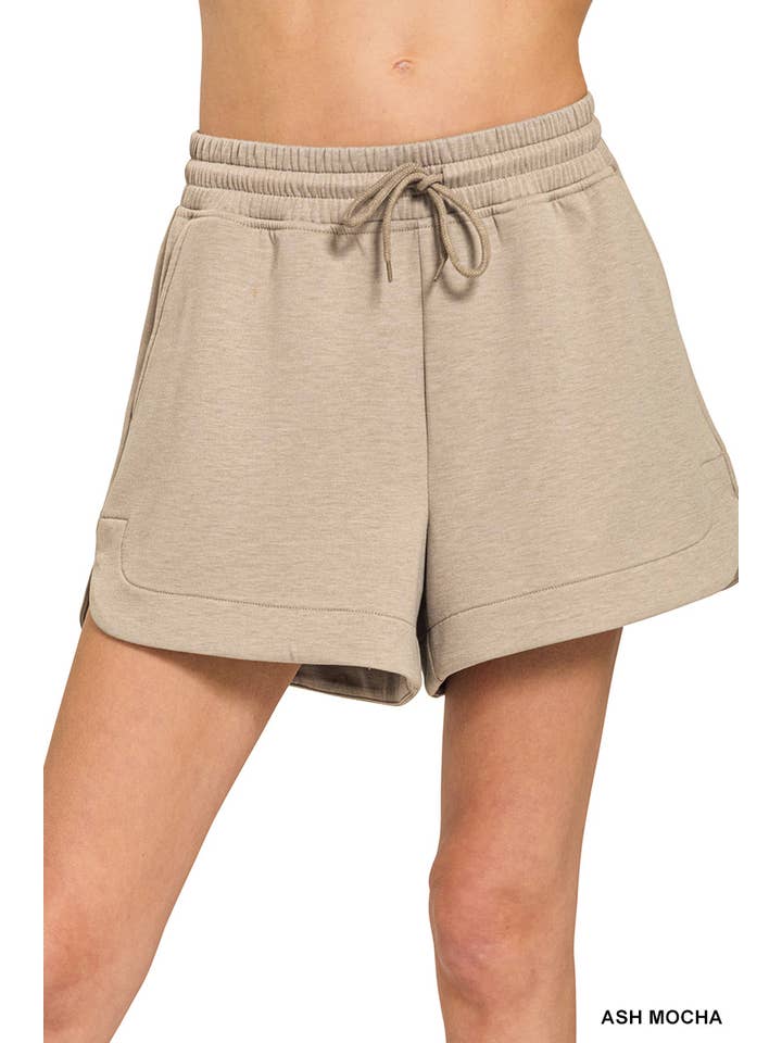 Vanilla Monkey - Wholesale Lounge Shorts - Women's - Scuba Elastic Waistband Shorts With Pocket9