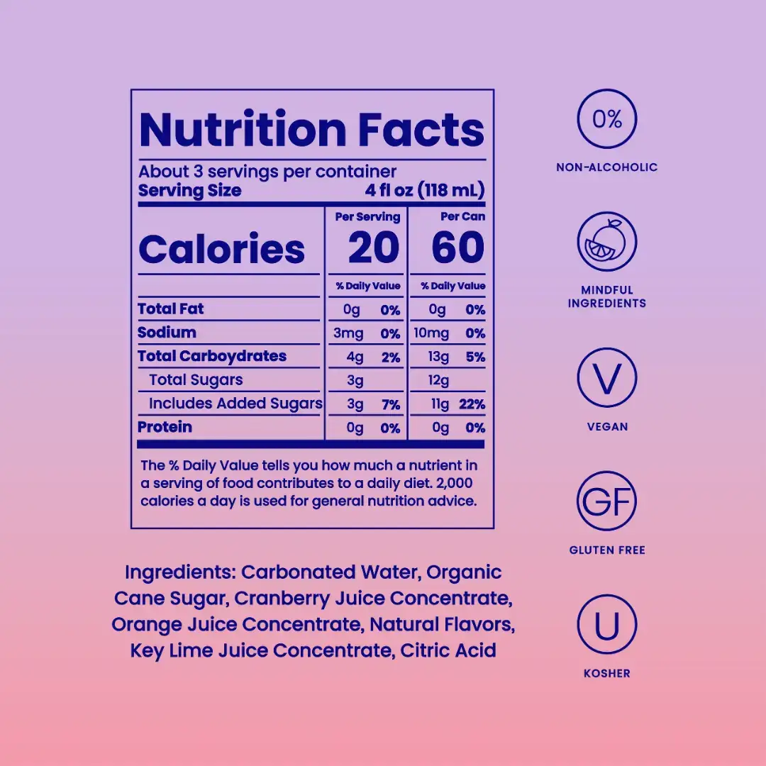 Mingle Mocktails - Wholesale Non-Alcoholic Aperitif/Mocktail - Cranberry Cosmo Mocktail5