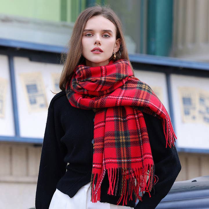 ACCITY - Wholesale Scarf - Women's - SUPER SOFT CLASSIC CASHMERE FEEL WINTER SCARF_CWASC0224