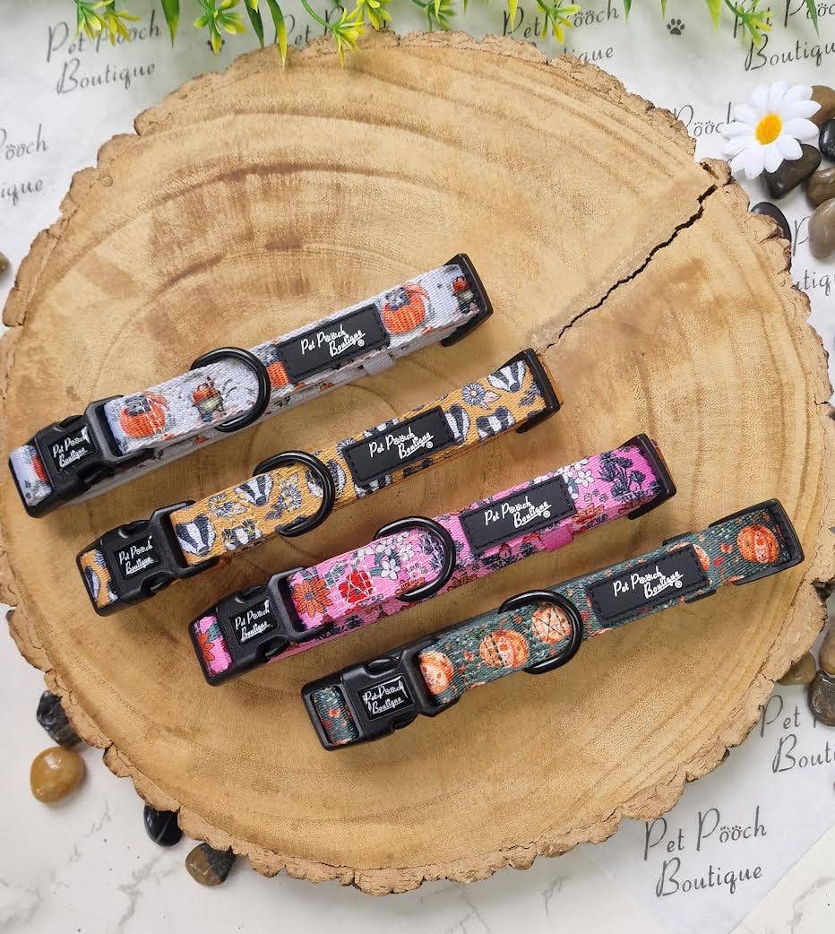 Pet Pooch Boutique – wholesale Pet collar – Dog – Harvest Pumpkin Patch Dog Collar - Size XS-L (autumn)5