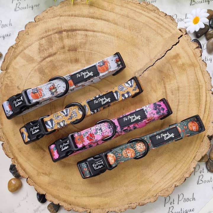 Pet Pooch Boutique - Wholesale Pet collar – Dog - Harvest Pumpkin Patch Dog Collar - Size XS-L (autumn)5