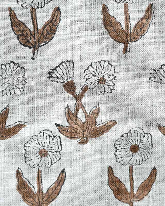 Thread To Form – Rolo de tecido por atacado – Madison Premium Linho Impresso à Mão com Bloco5