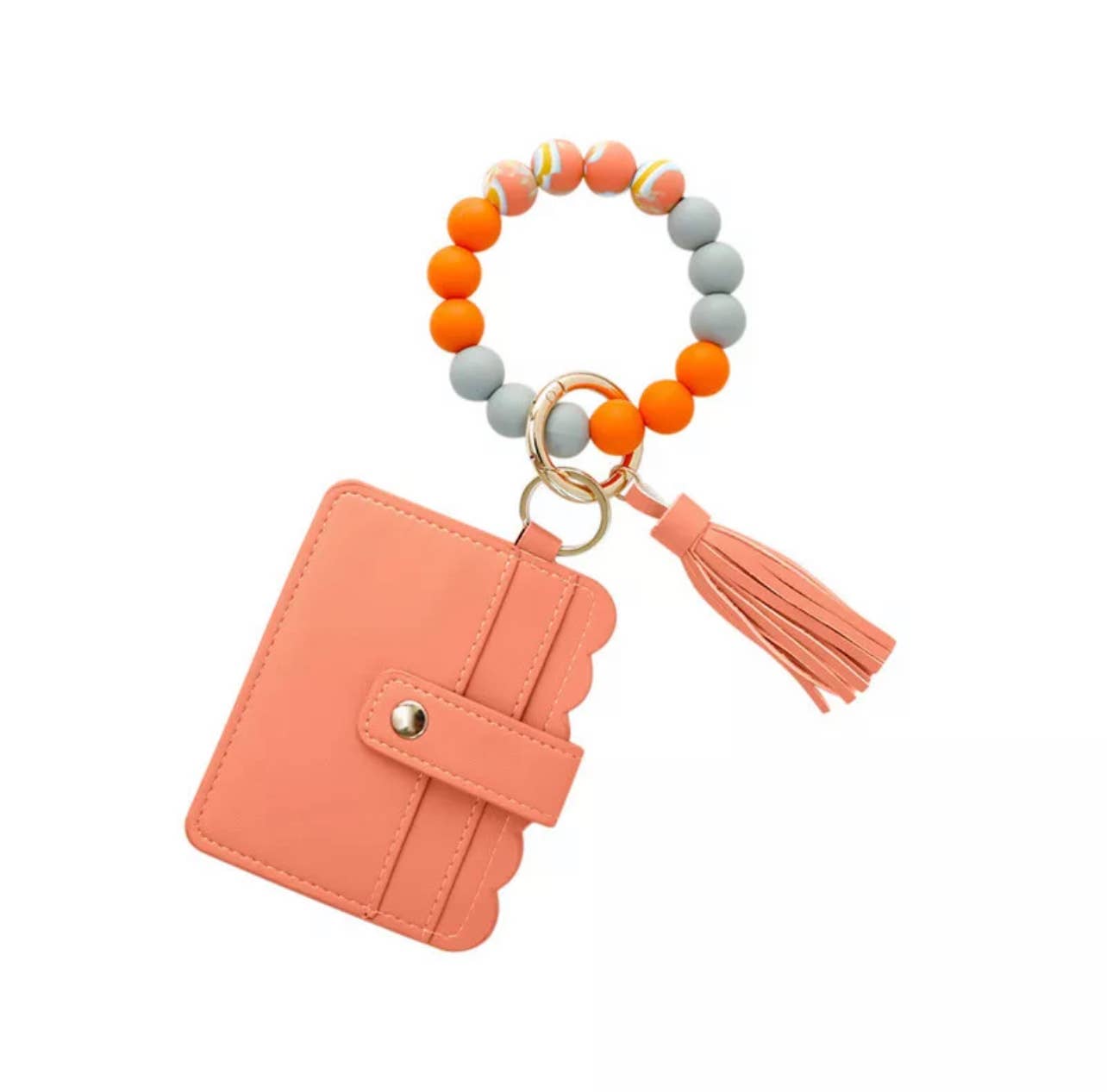 Mavi Bandz - Wholesale Keychain Bracelet - Wallet Wristlet Silicone Bead Tassel Keychains Women Girls6
