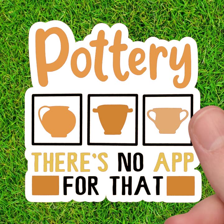Keramik Maker Sticker | Keramisk klistermærke | Gave til Potter for engroshandel hos Dancing Dolphin Crafts