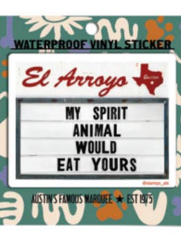 Sticker - My Spirit Animal for wholesale by El Arroyo