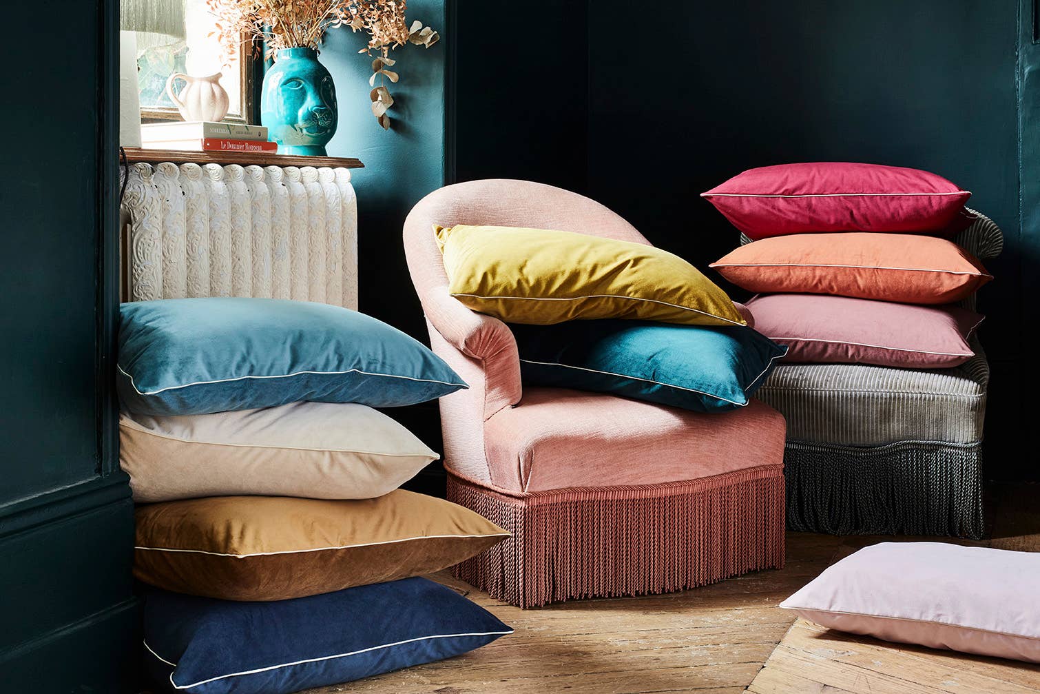 Essix - by Vanderschooten – Capa de almofada decorativa por atacado – GATSBY - Capa de almofada em veludo 40 x 60 cm3