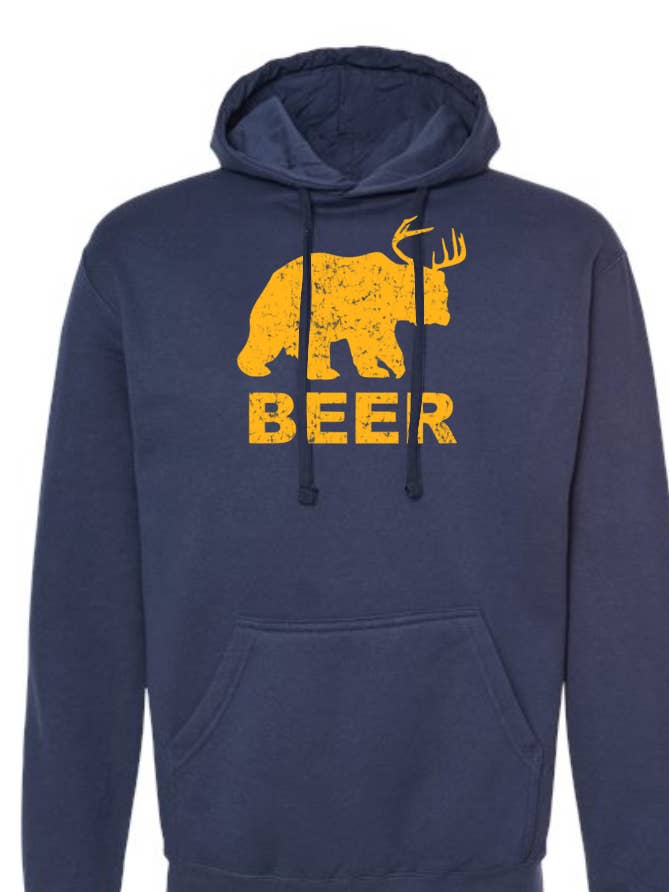 Beer Deer Hoodie for wholesale by Texas Life Outfitters