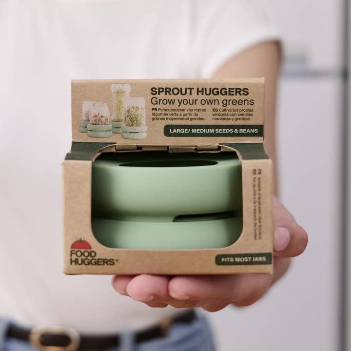Food Huggers - Wholesale Garden Tool - Silicone Sprouting Lids – Case Pack w/ Demo Kit3