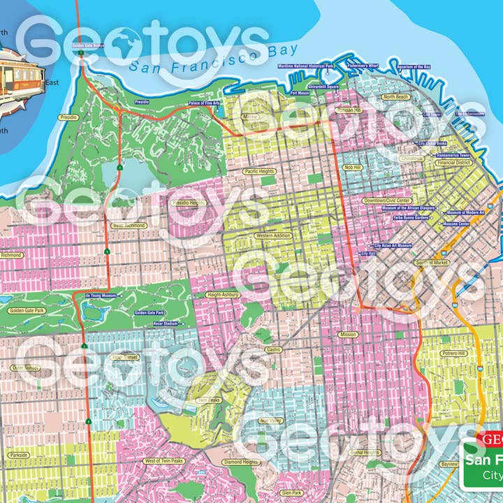 Geotoys - Wholesale Puzzle - Kids - Magnetic Puzzle San Francisco