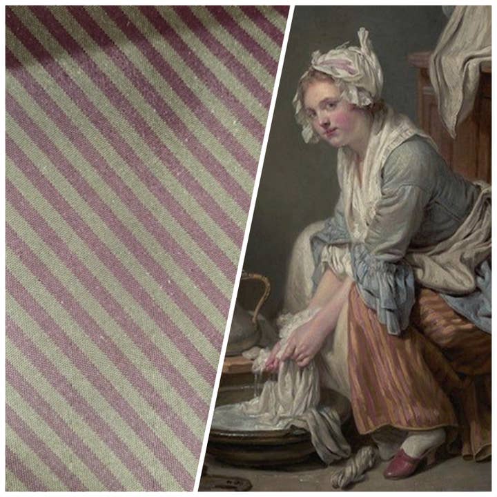 NEW Lady Bernadette 100% Silk Taffeta Fabric with Burgundy Red and Sage Green Stripes for wholesale by Fancy Styles Fabric