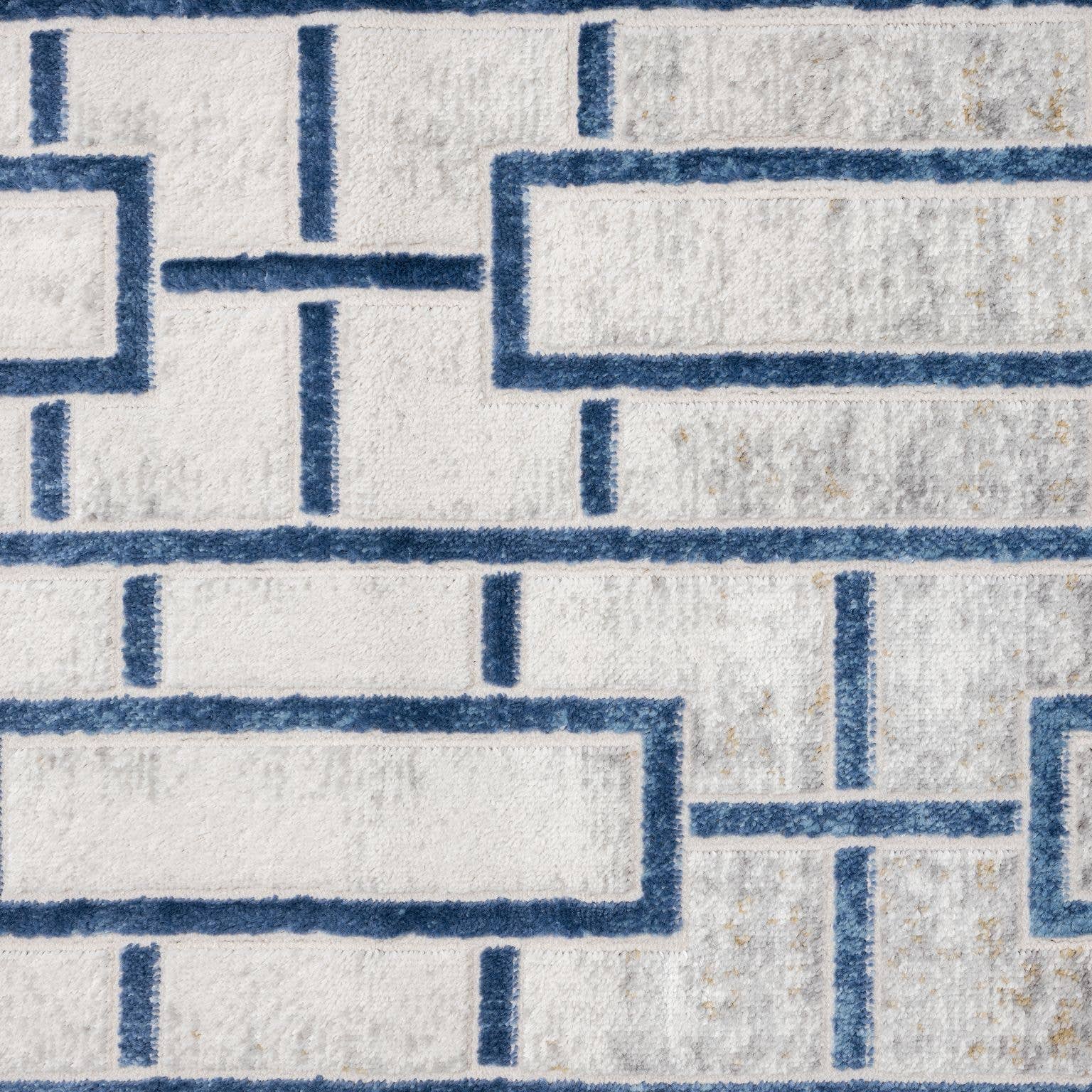 Abani Rugs – Großhandel Teppichvorleger – ABANI Atlas - Nahtloser Rechteckiger Blaugrauer Teppich7