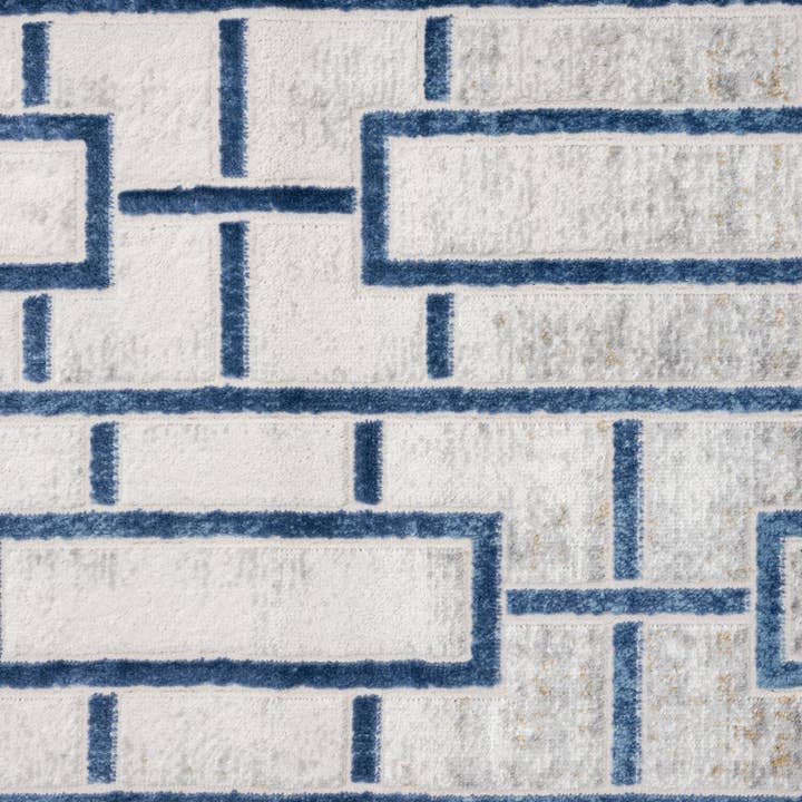 Abani Rugs – Großhandel Teppichvorleger – ABANI Atlas - Nahtloser Rechteckiger Blaugrauer Teppich7