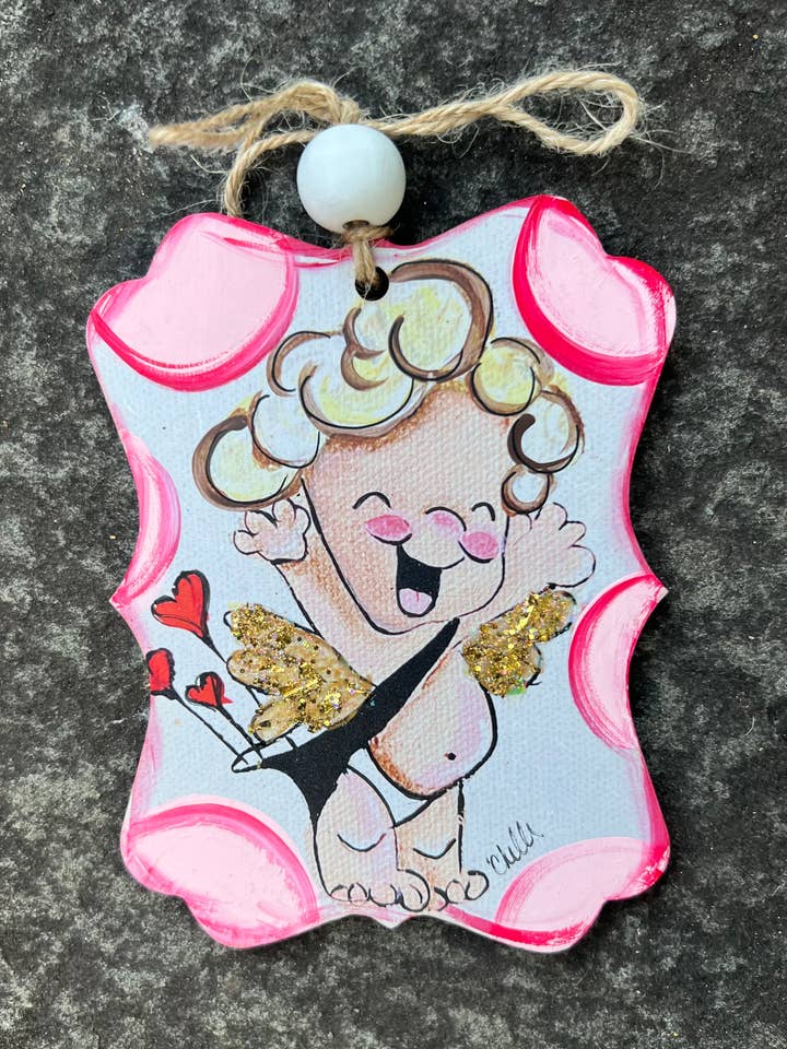 Valentines Ornament; Custom Ornament, Andy Arrow for wholesale by The Happy Butterfly