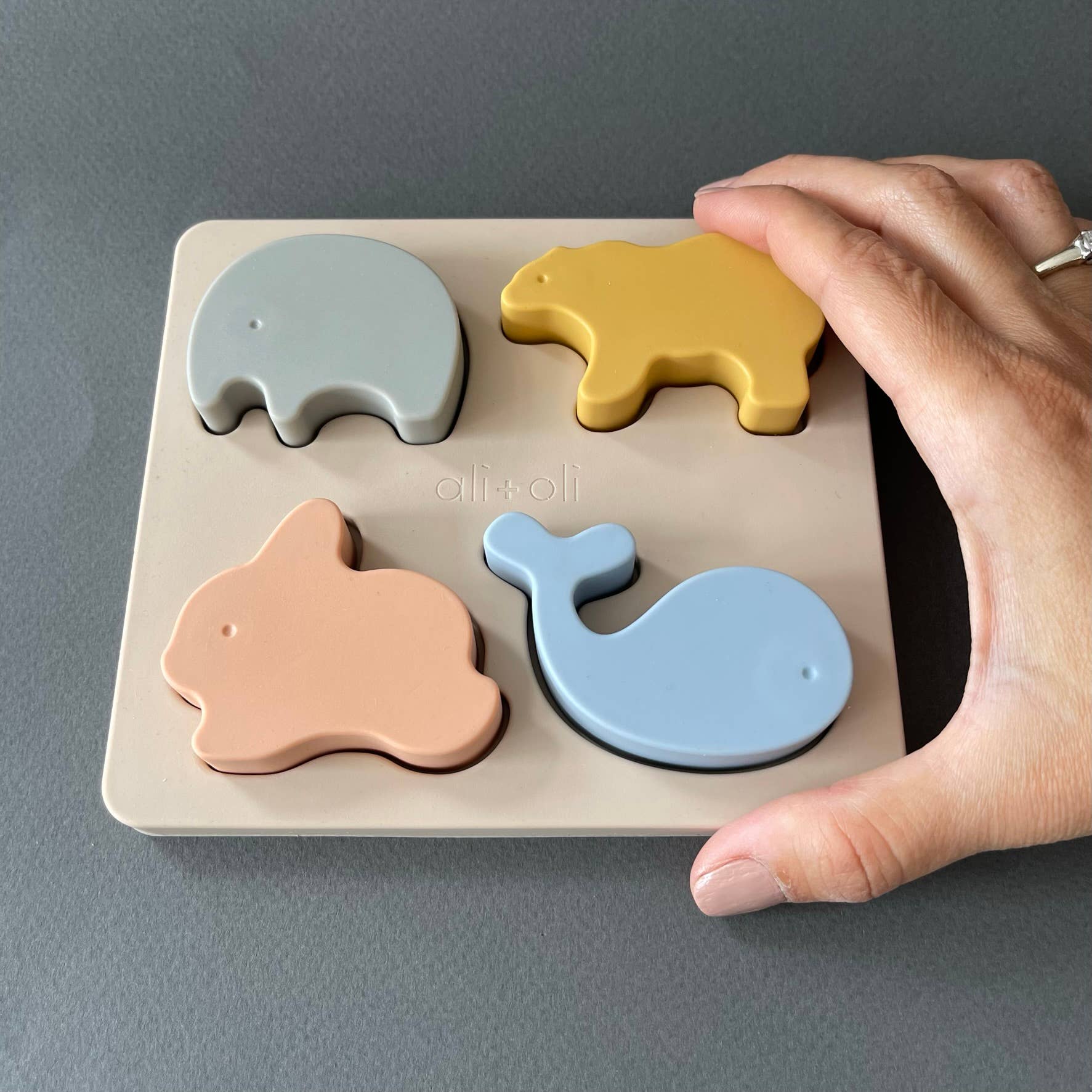 Ali+Oli - Wholesale Puzzle - Kids - Baby Soft Silicone Mini-Animal Puzzle (4pc) Toys for Toddler10