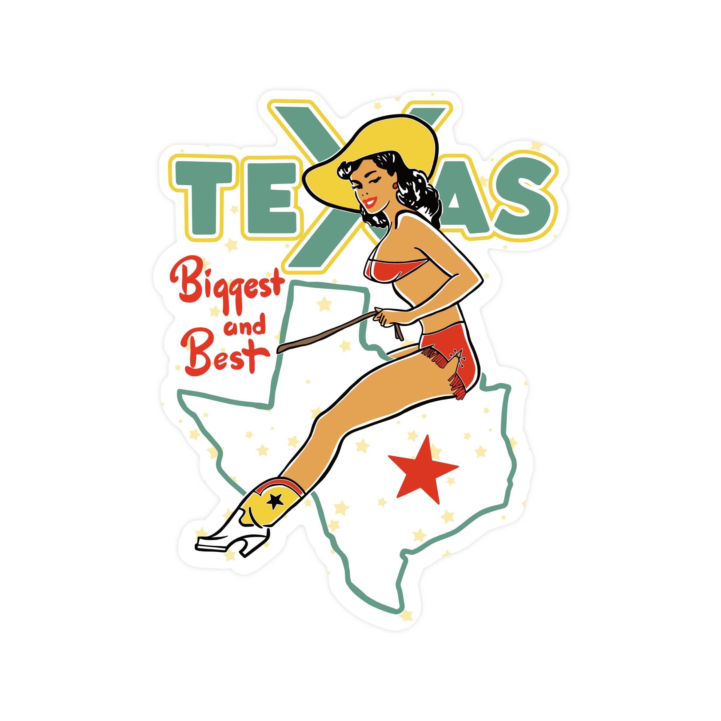 Juju and Moxie - Wholesale Phone & Laptop Stickers - Texas TX Cowgirl Austin Dallas High Quality Vinyl Sticker0